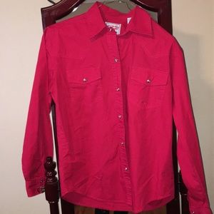 Red western shirt